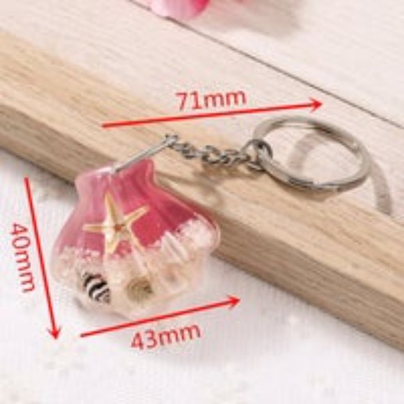 Seashell Ocean Keychain - Picture 3 of 3